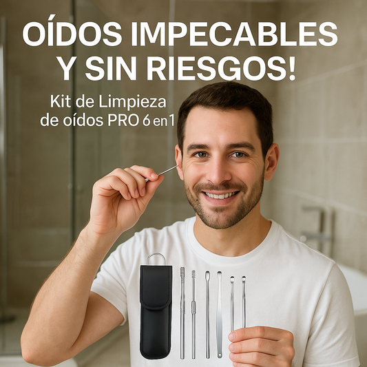 Kit Profesional de Limpieza de Oidos 6Pcs
