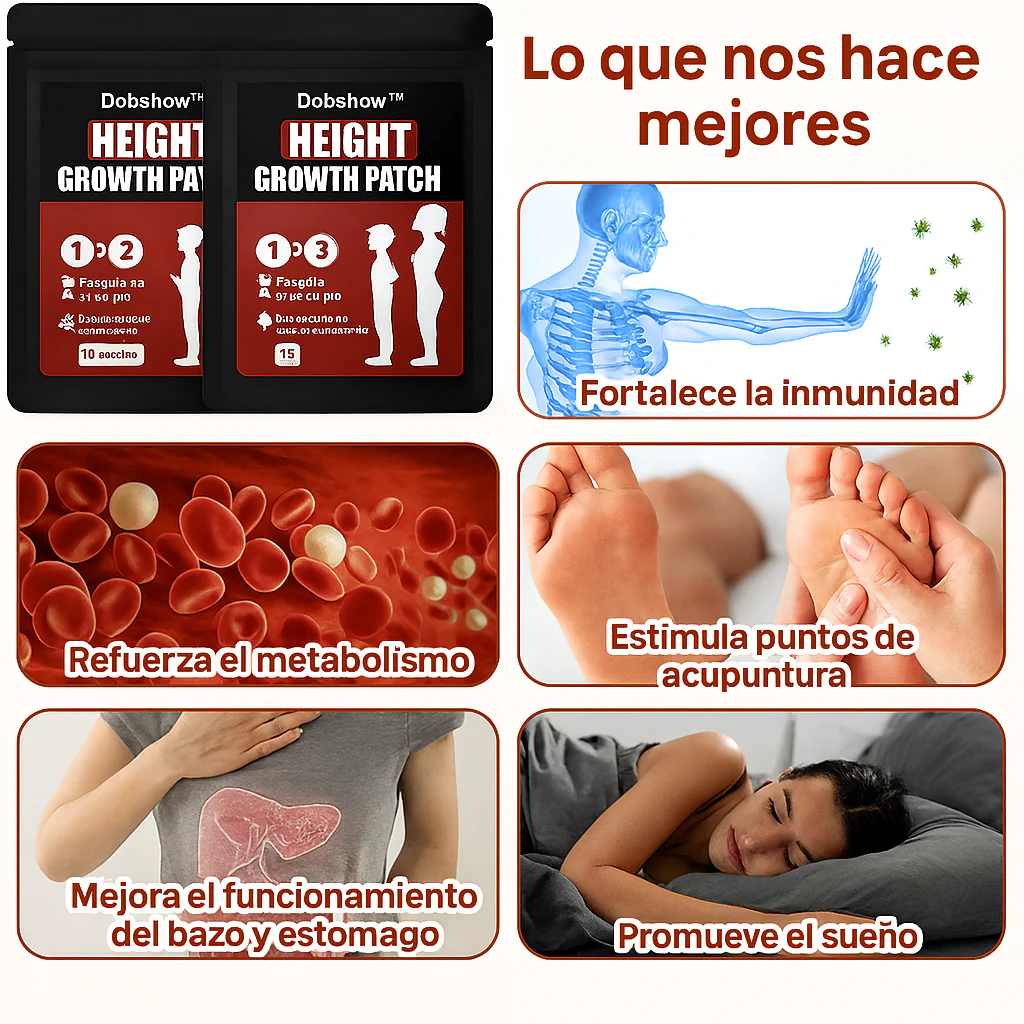 Parches de Crecimiento x10 - Tratamiento no invasivo
